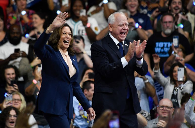 Kamala Harris and Tim Walz Kick Off Pennsylvania Bus Tour Ahead of Democratic National Convention