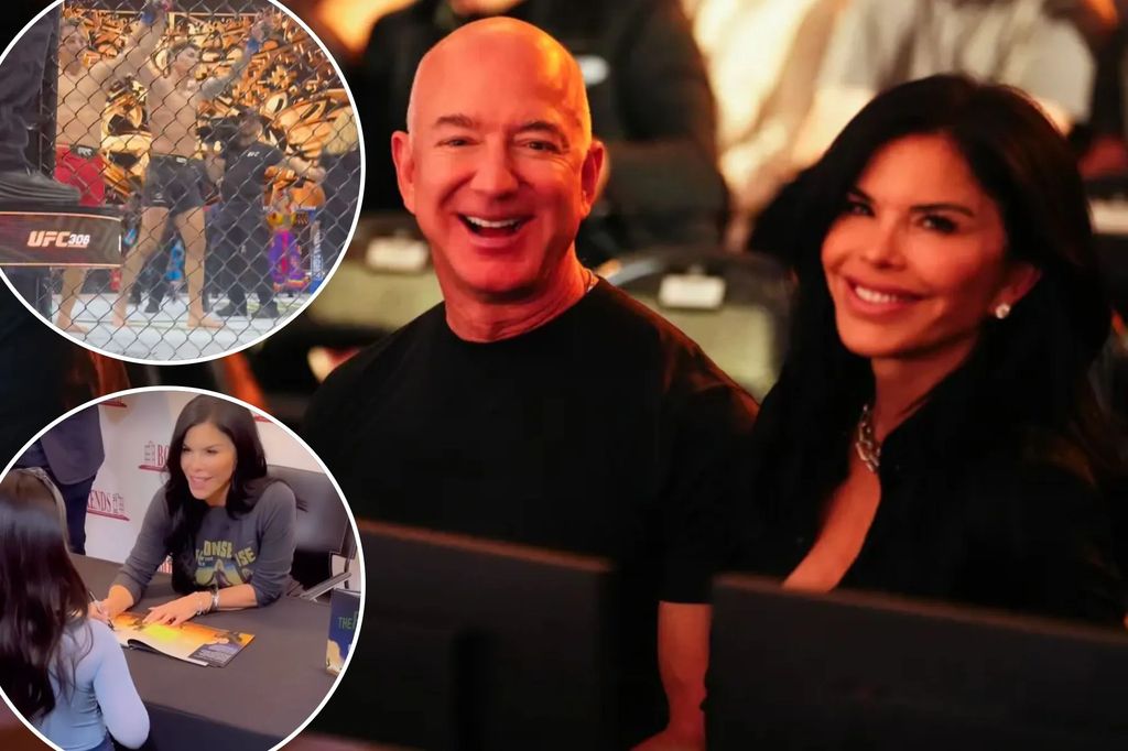 Lauren Sanchez and her billionaire entrepreneur fiancé Jeff Bezos were spotted at the UFC’s debut at The Sphere in Las Vegas.